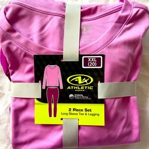 Women’s athletic works long sleeve tee & legging set